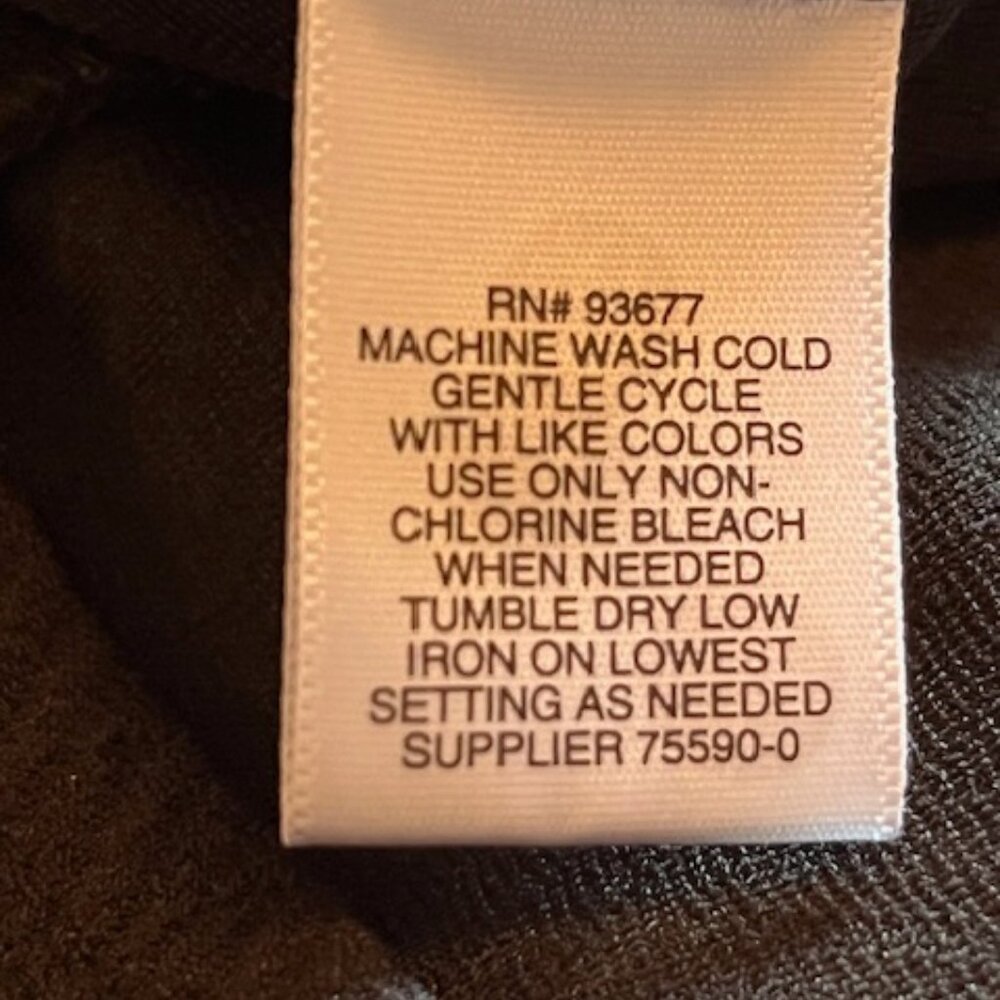 LIZ CLAIBORNE | Black Career top Textured stretch fabric-Like New - Picture 6 of 15